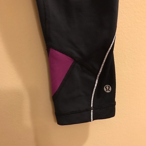 LULULEMON RUN EMPOWER CROP PANTS BLACK Leggings - Picture 8 of 11